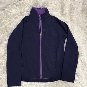 Diamond Supply Co Purple Ski Jacket High Collar Fleece